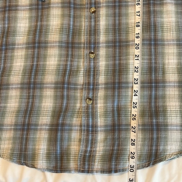 Weatherproof Plaid Shirt Mens Size XXL Green Blue Button Down Cotton Casual Work - Picture 10 of 13